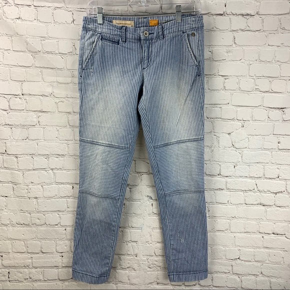 Anthro Pilcro Hyphen Railroad 🚞 Stripe Chinos - Picture 2 of 6